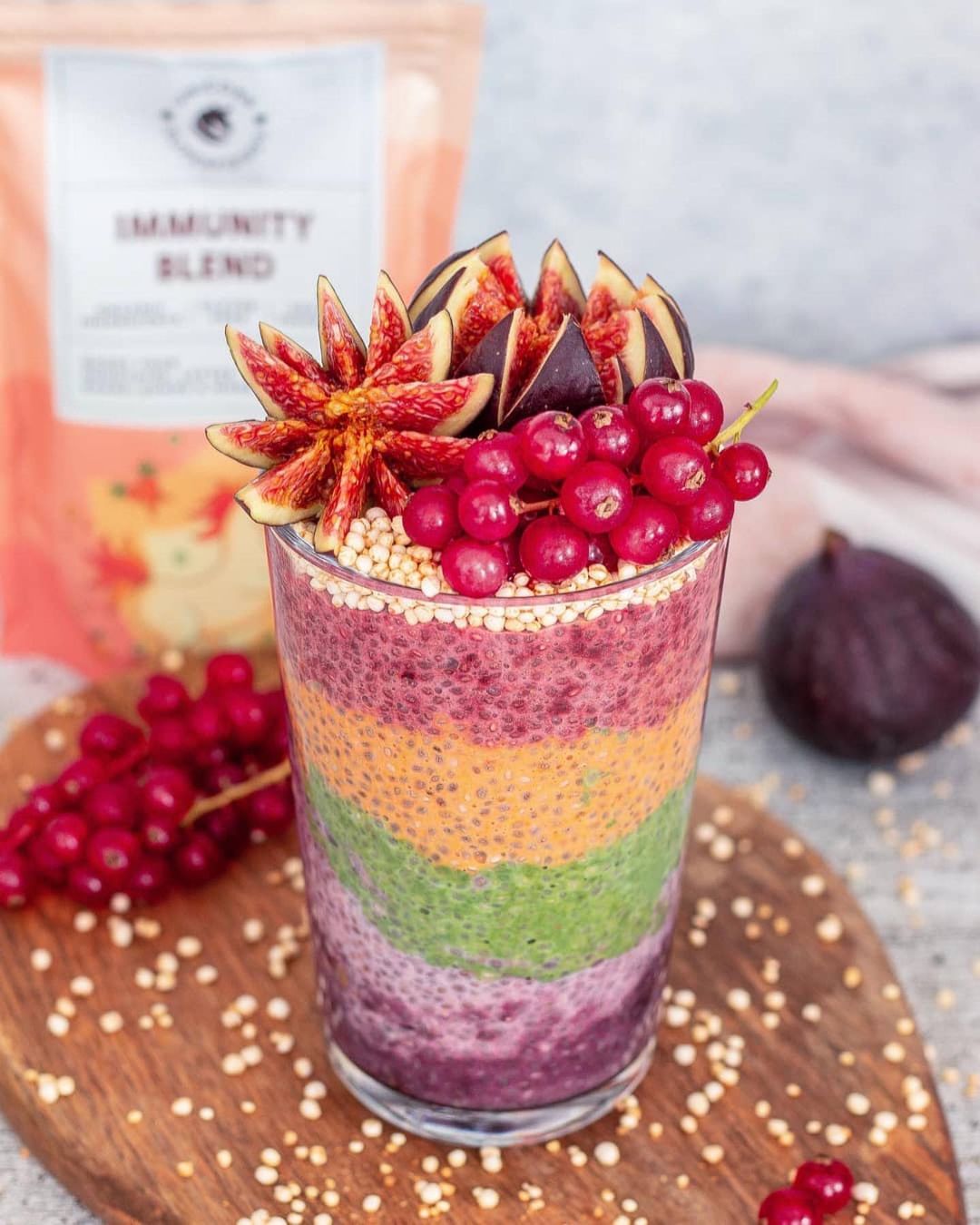 Rainbow Chia Pudding with Superfoods