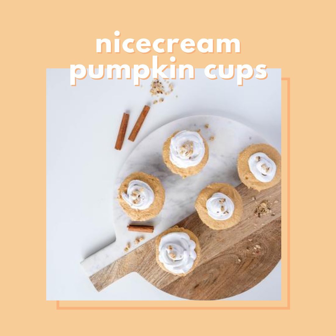 Vegan Spiced Pumpkin Nicecream Cups