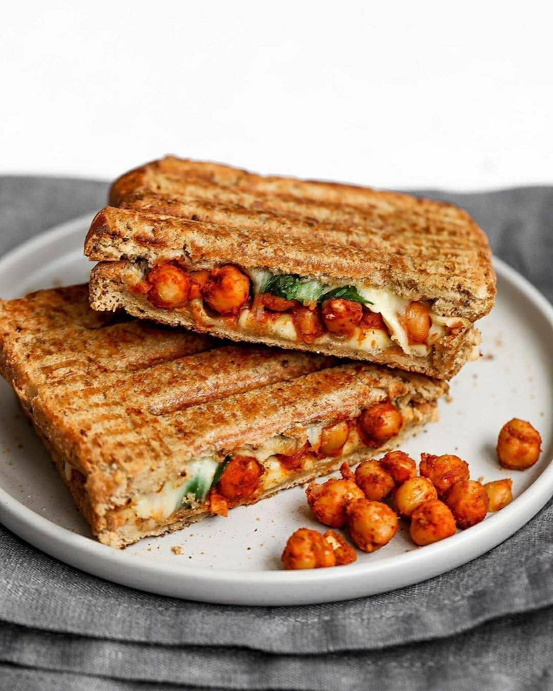 Spicy Chickpea Cheese Toasties
