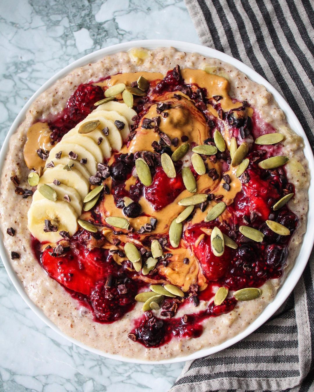 Quick Oatmeal with Berry Jam