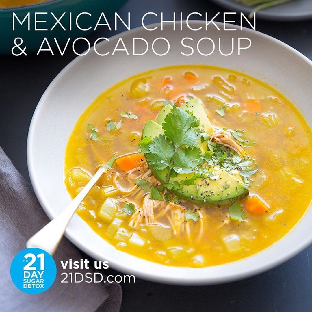 Mexican Chicken and Avocado Soup