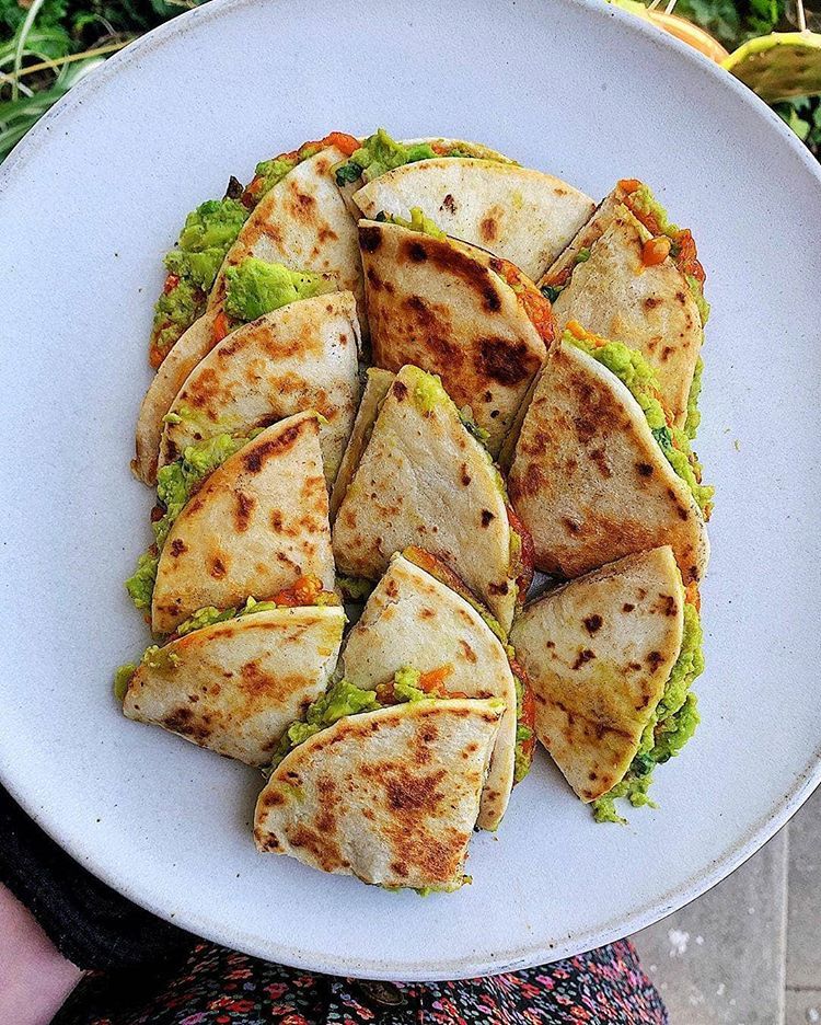 Mini Plant-Based Guacamole Quesadillas