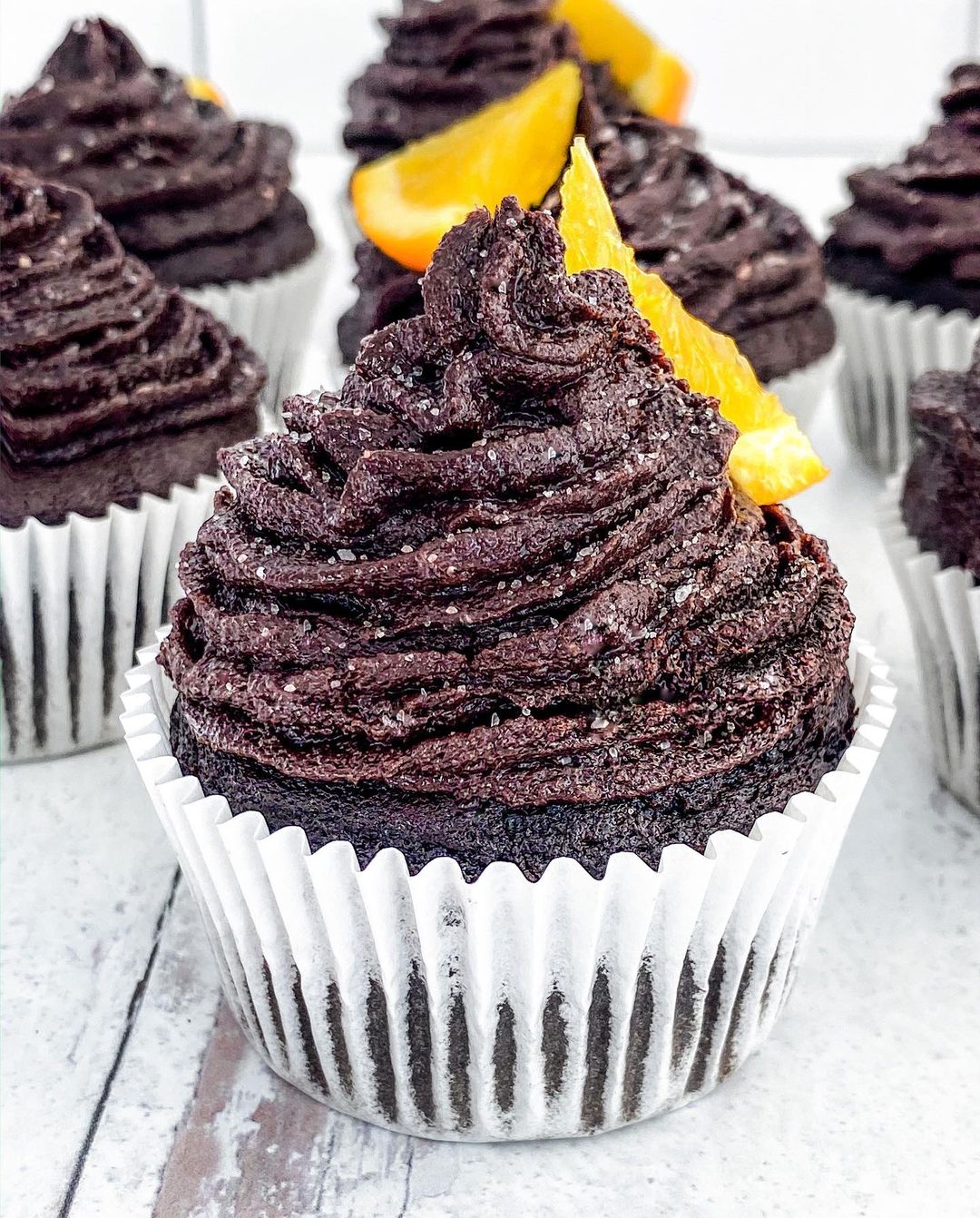 Vegan Keto Chocolate Orange Cupcakes