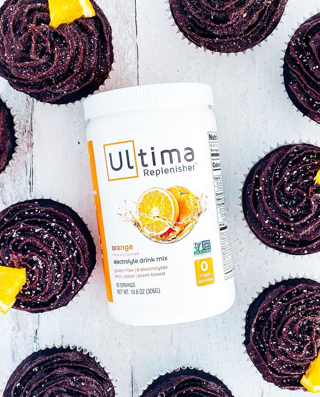 Vegan Keto Chocolate Orange Cupcakes