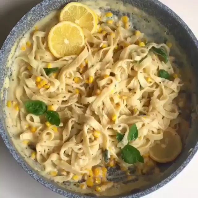 Lemon Basil Tagliatelle Pasta