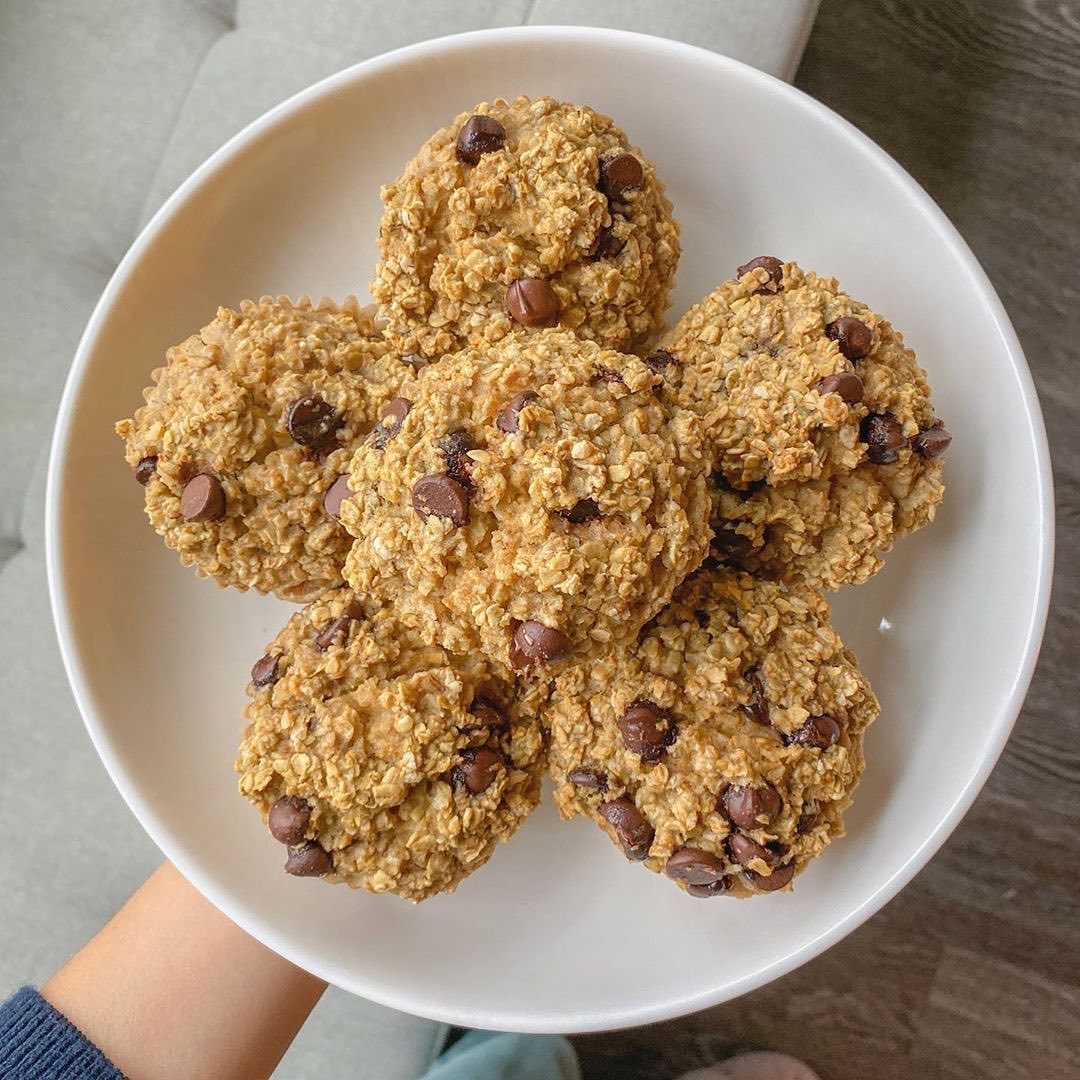 Vegan and Gluten Free Chocolate Chip Oatmeal Muffins