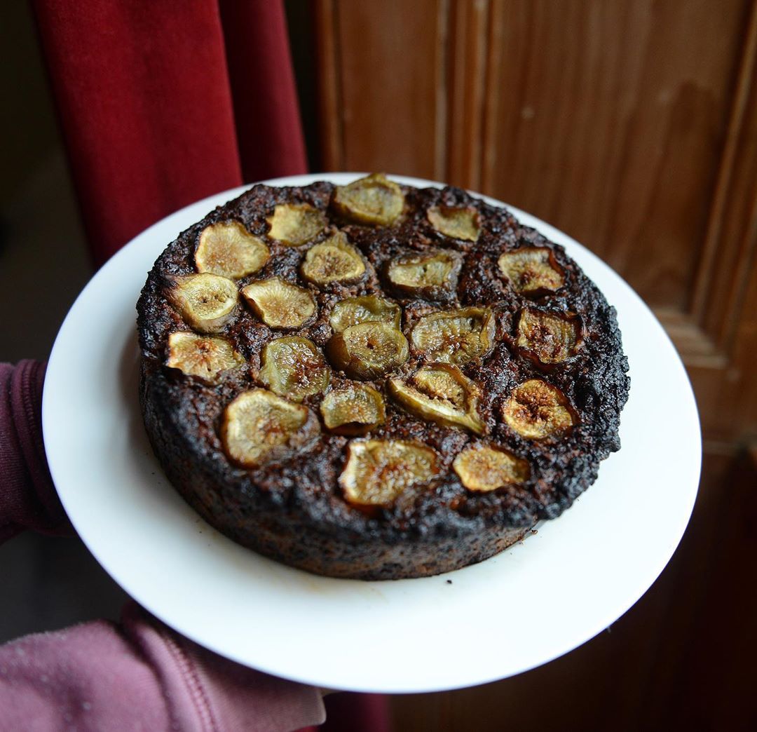 Fig Walnut Zucchini Cake