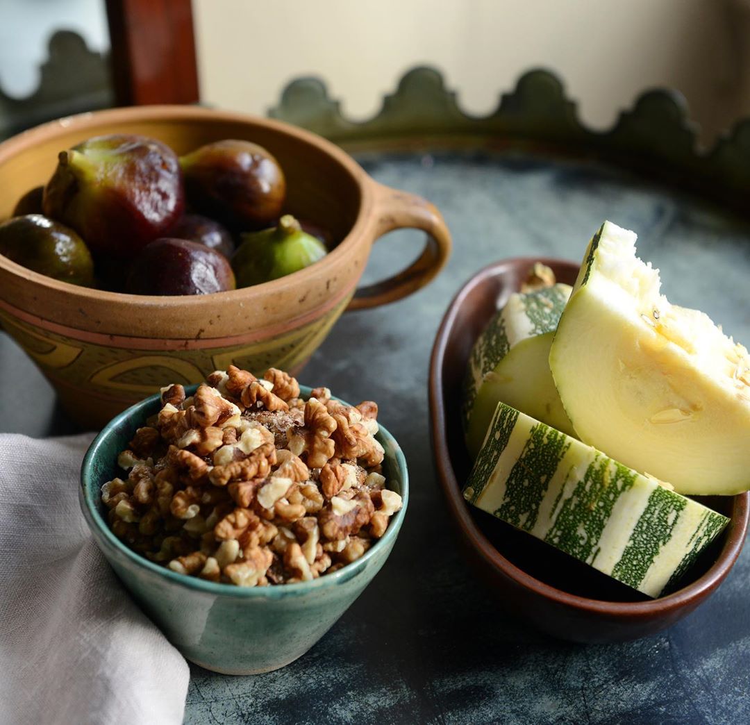 Fig Walnut Zucchini Cake
