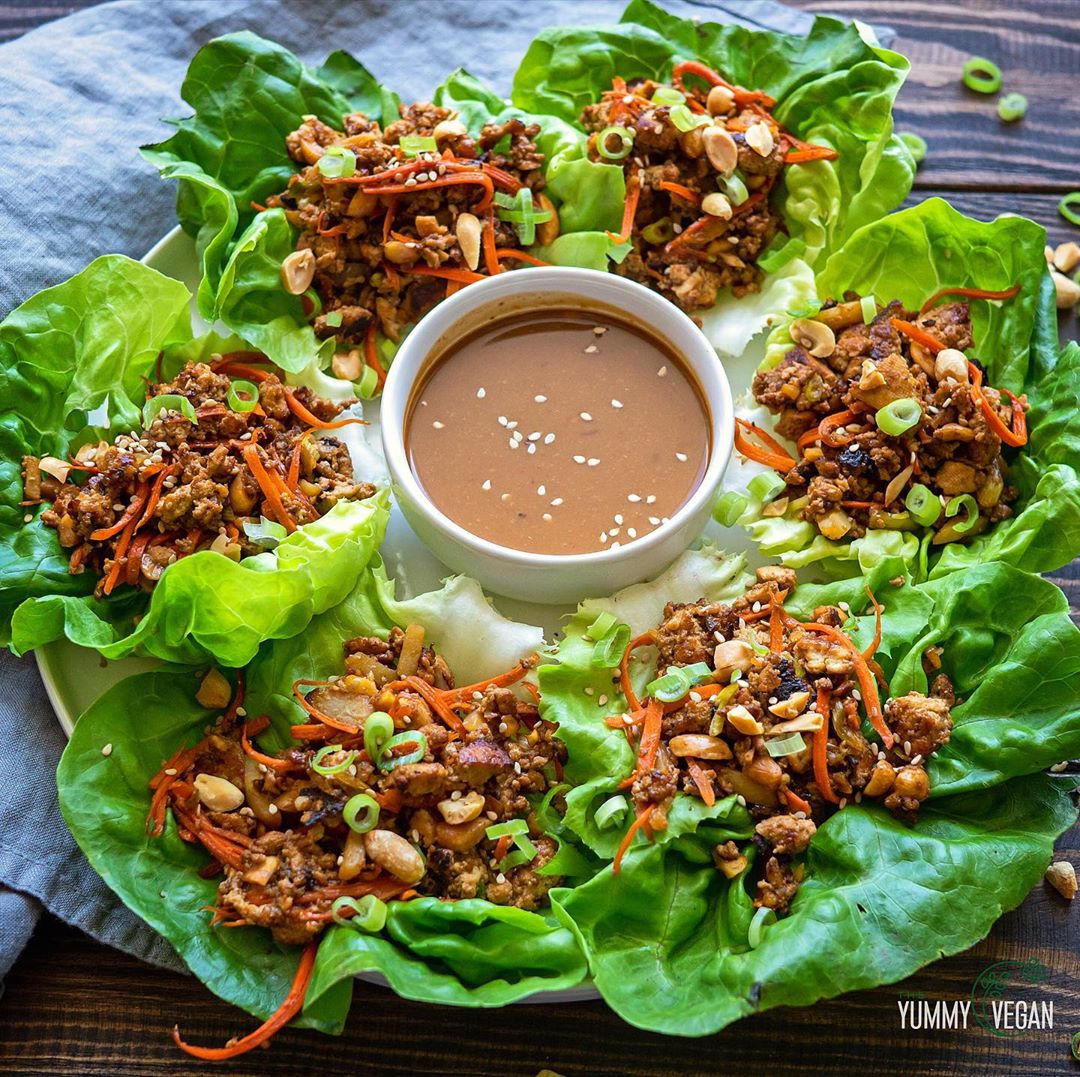 Tofu Lettuce Cups
