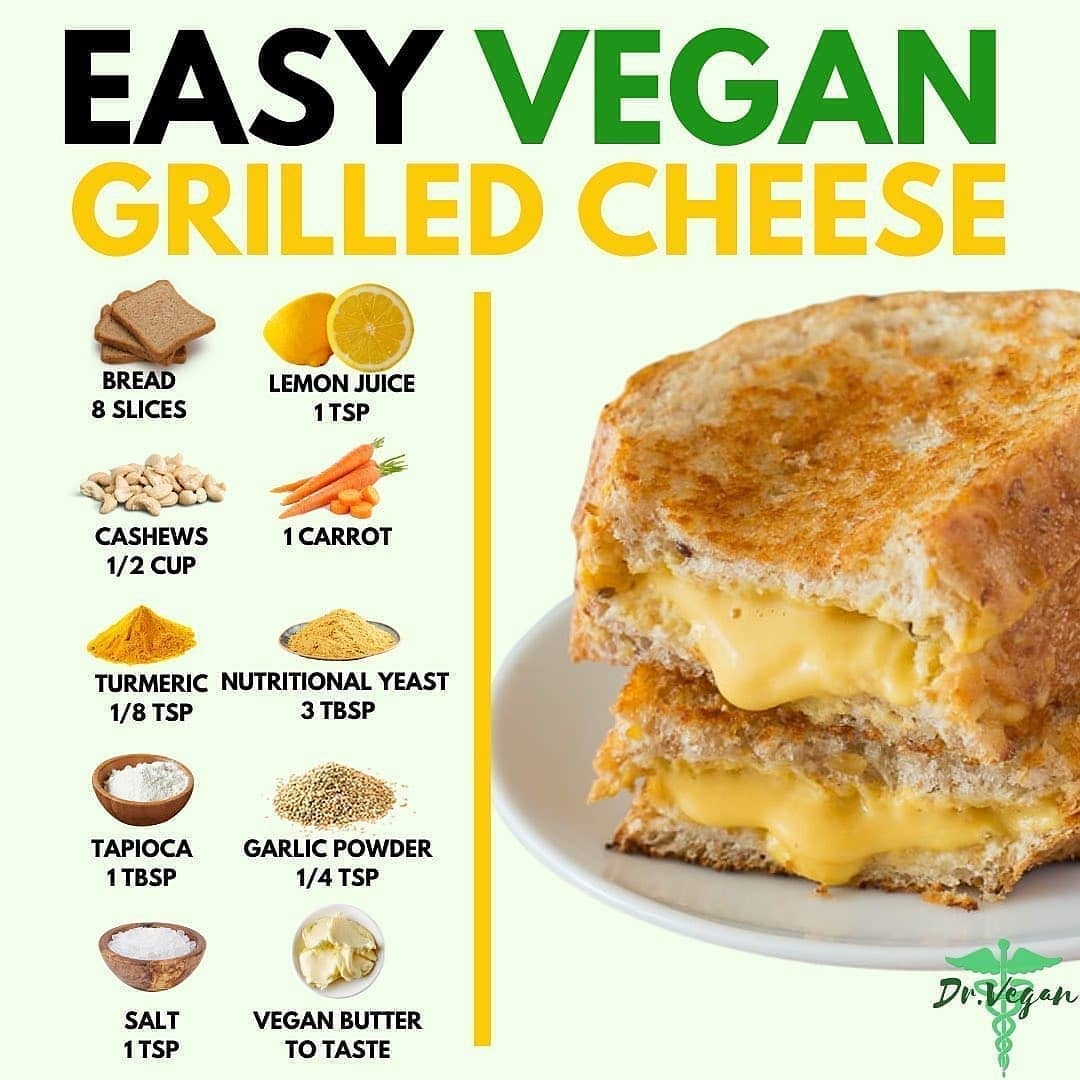 Homemade Vegan Grilled Cheese Sandwich Alternative