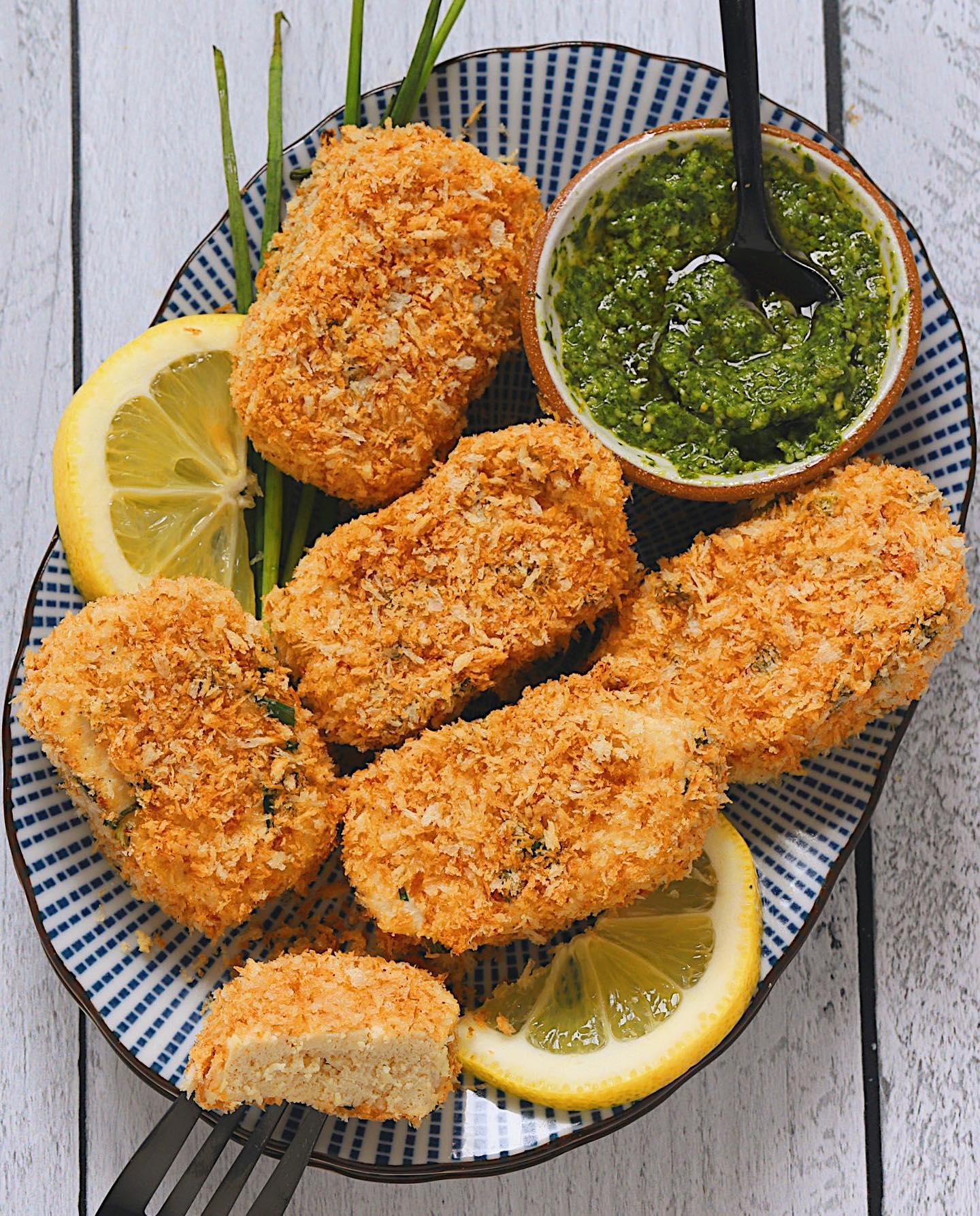 Sour Cream and Onion Tofu Nuggets
