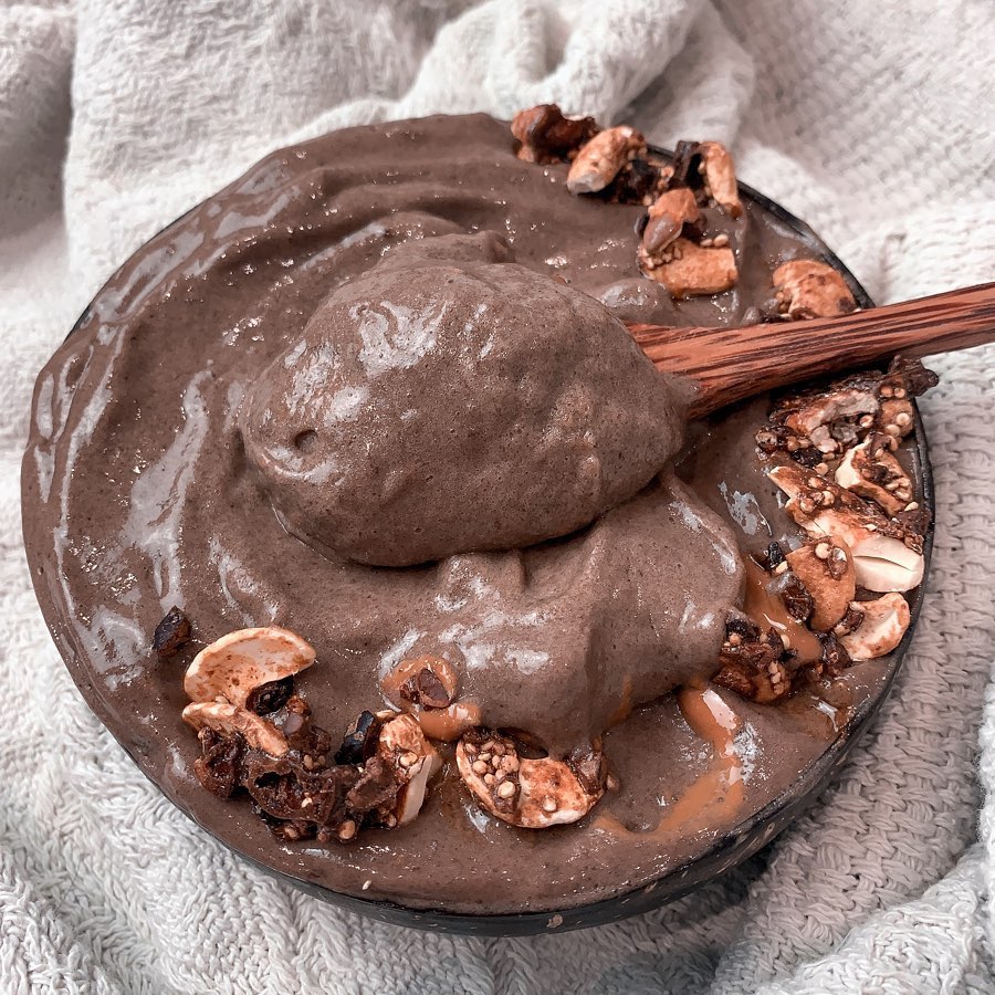 Easy Chocolate Espresso Smoothie Bowl