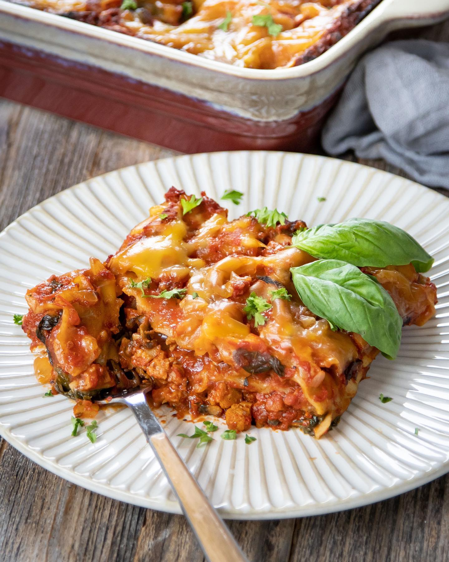 Plant-Based Italian Sausage and Kale Lasagna