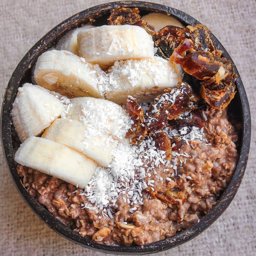 Chocolate Banana Coconut Overnight Oats