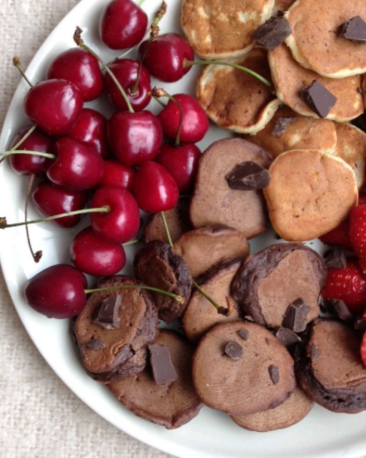 Easy Mini Banana Pancakes Plate