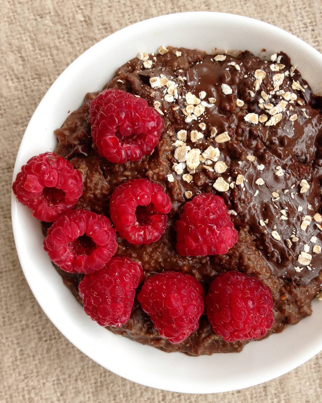 Raspberry Chocolate Oatmeal Delight