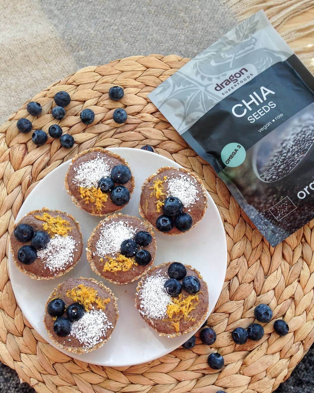 Blueberry, Lemon & Chia Mini Pies