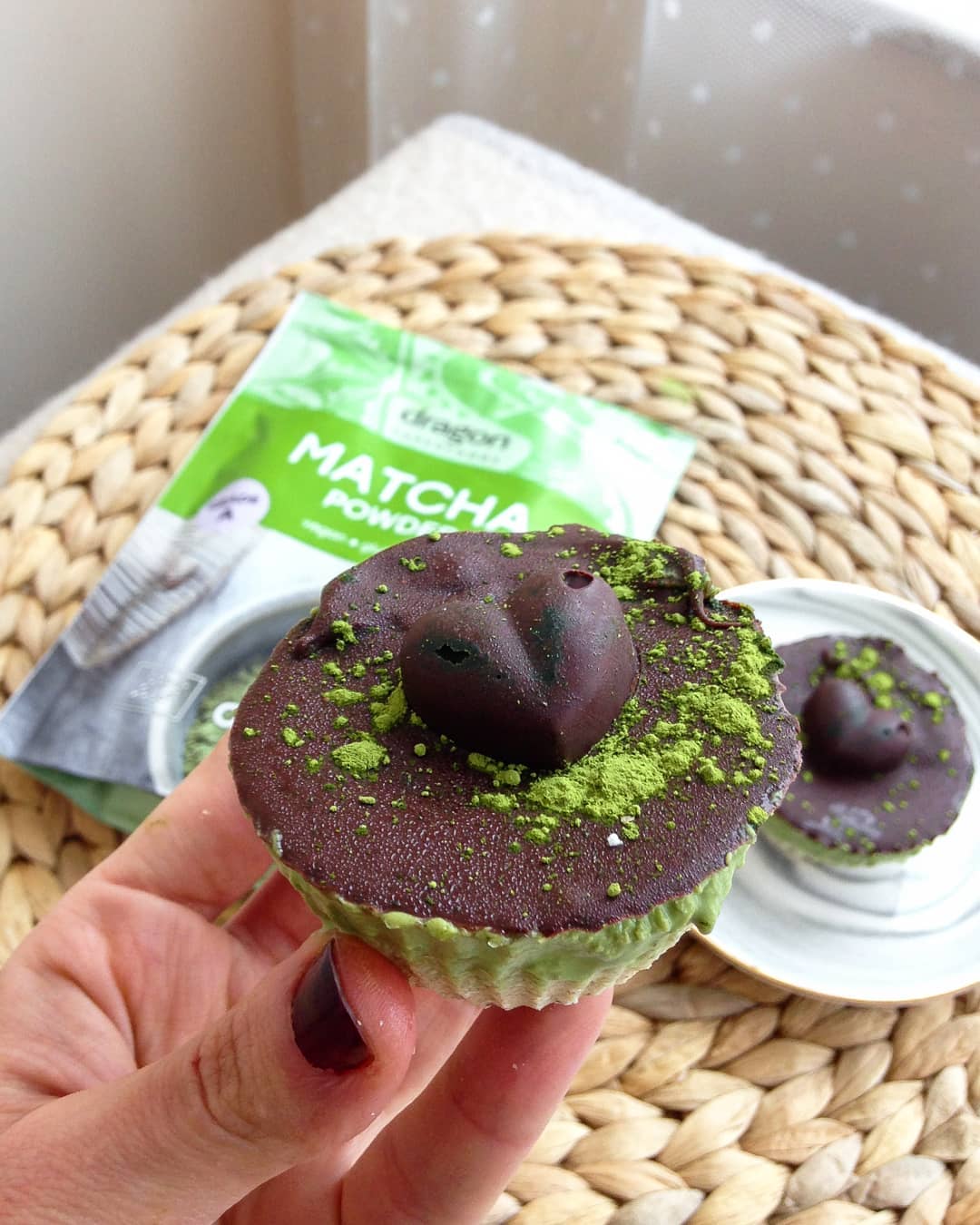 Matcha Chocolate Coconut Cups