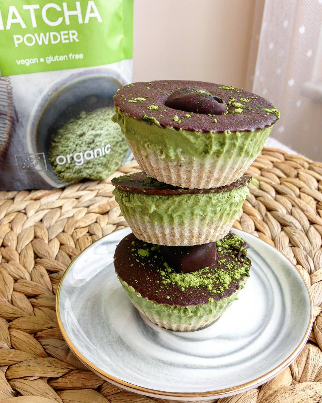 Matcha Chocolate Coconut Cups
