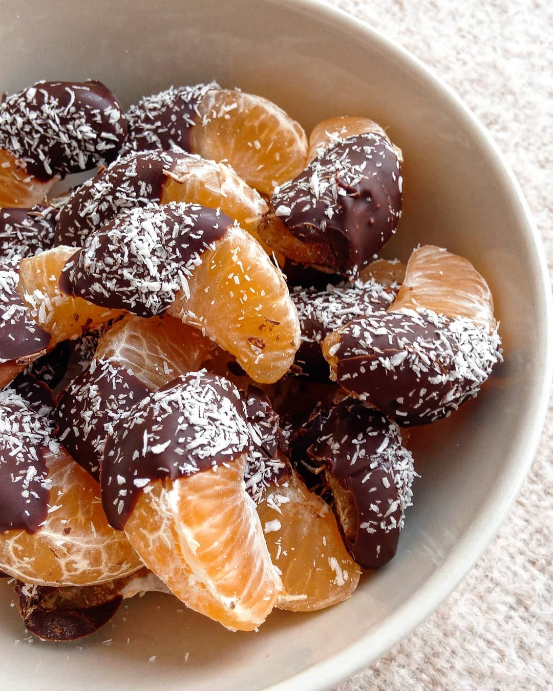 Chocolate Coconut Orange Clementine Bites