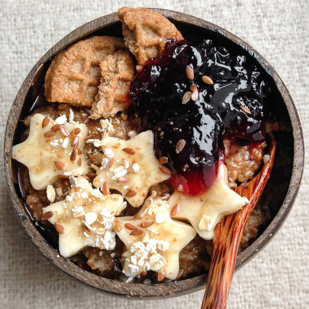 Banana & Jam Oatmeal