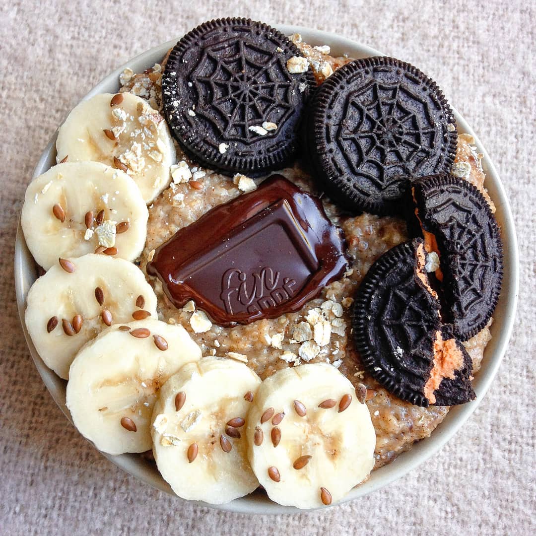 Chocolate Oreo Banana Oatmeal