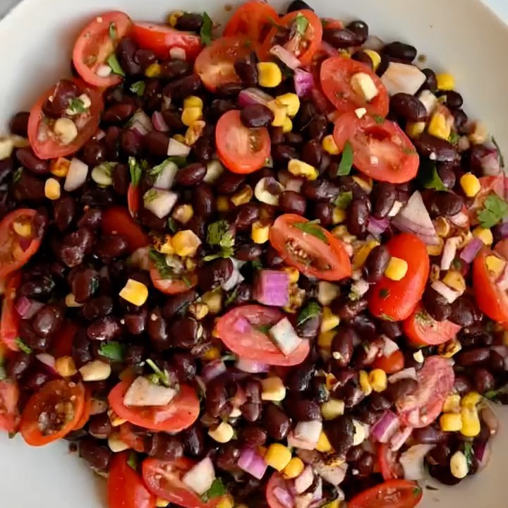 Easy Oil-Free Black Bean Salad