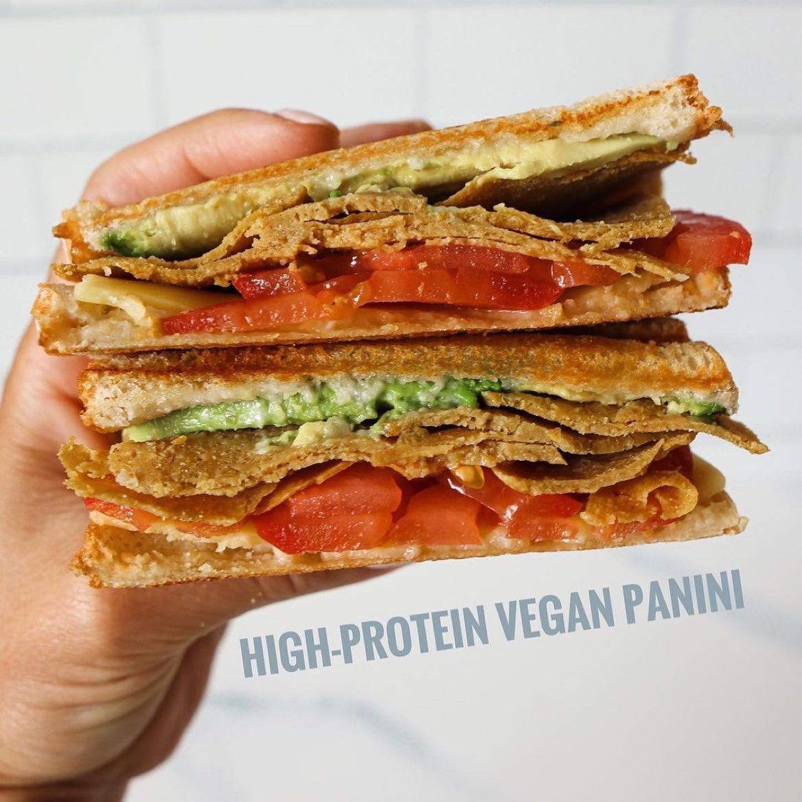 Vegan Avocado and Tomato Panini