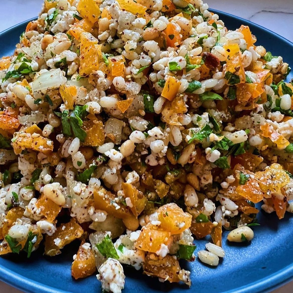 Barley, Parsley and Pine Nuts Salad