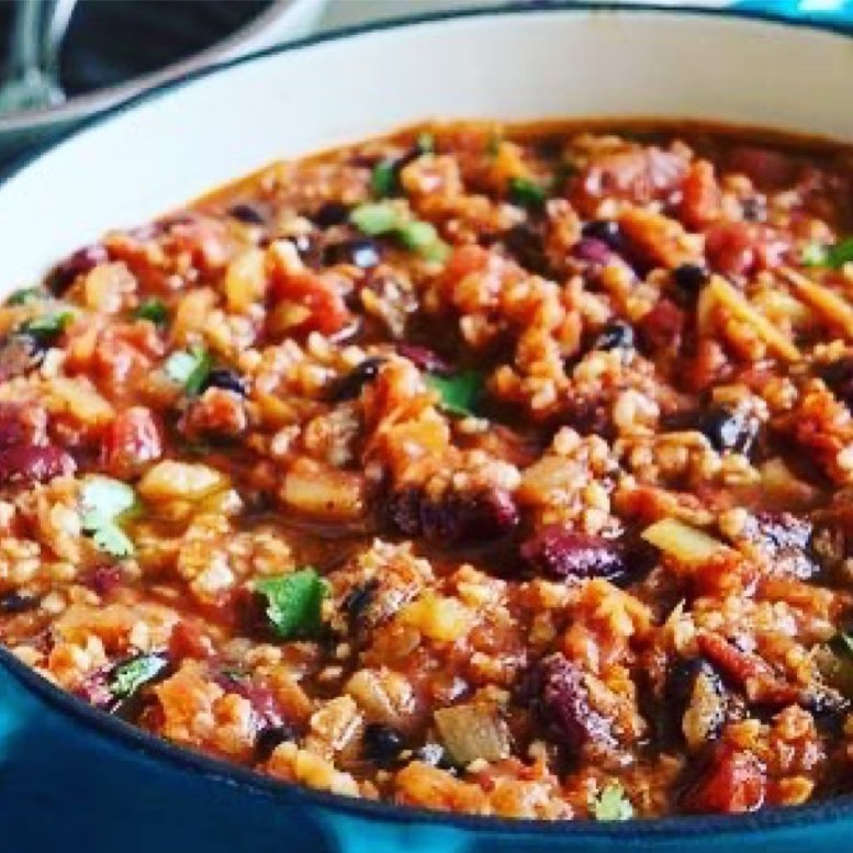 Vegan Chilli with Bulgur Wheat