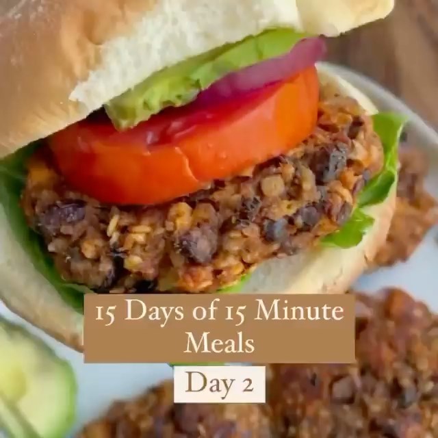Sweet Potato Black Bean Burgers