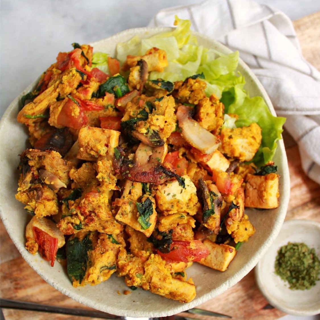 Vegan Chickpea Eggy Scramble