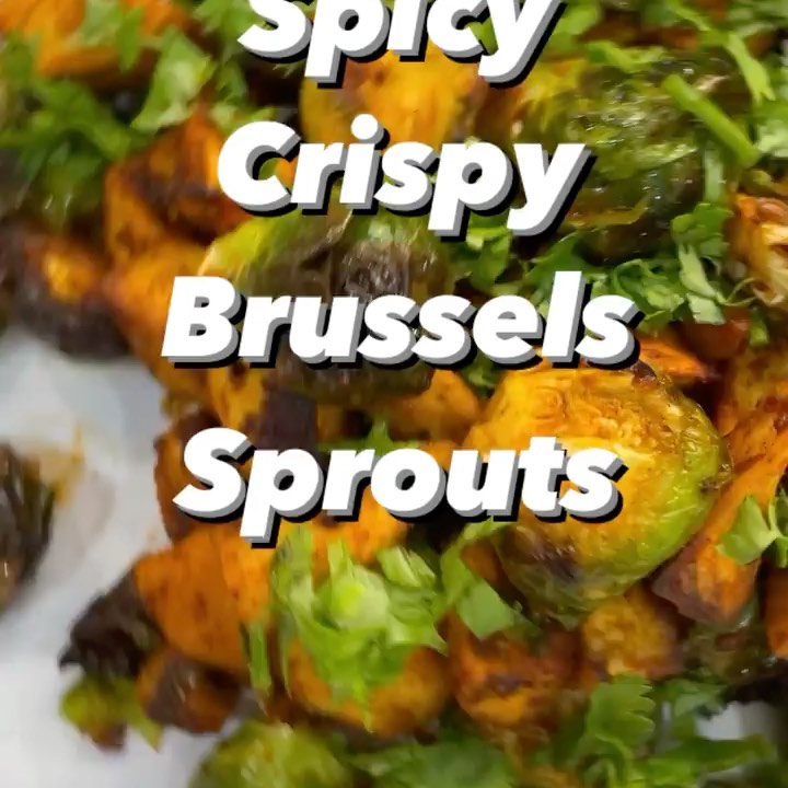 Spicy Crispy Air-Fried Brussels Sprouts