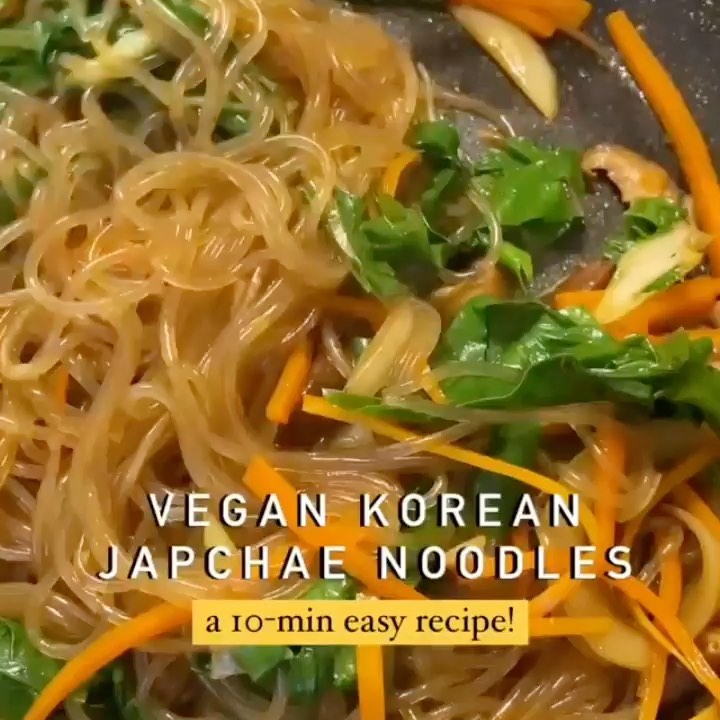 Korean Japchae Glass Noodle Stir-Fry