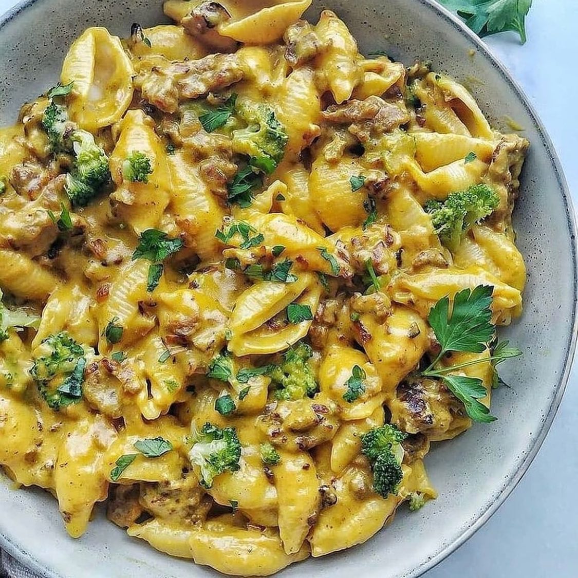 Cheesy Mac with Broccoli
