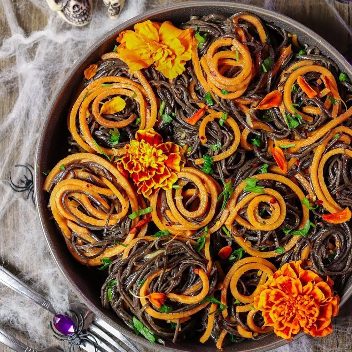 Spooky Spaghetti Aglio E Olio