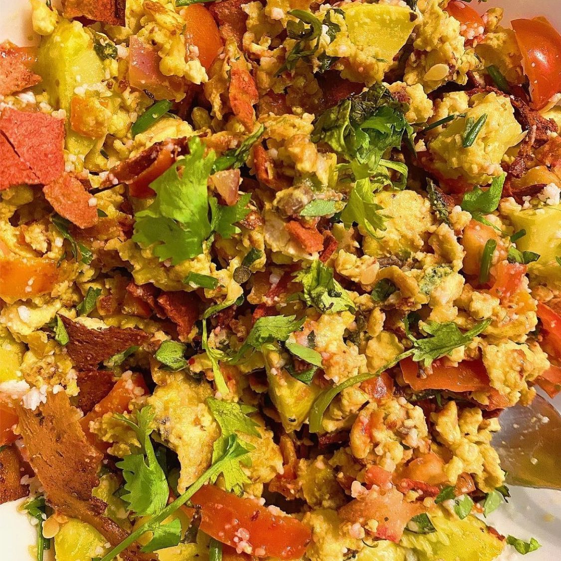 Vegan Tofu Breakfast Scramble