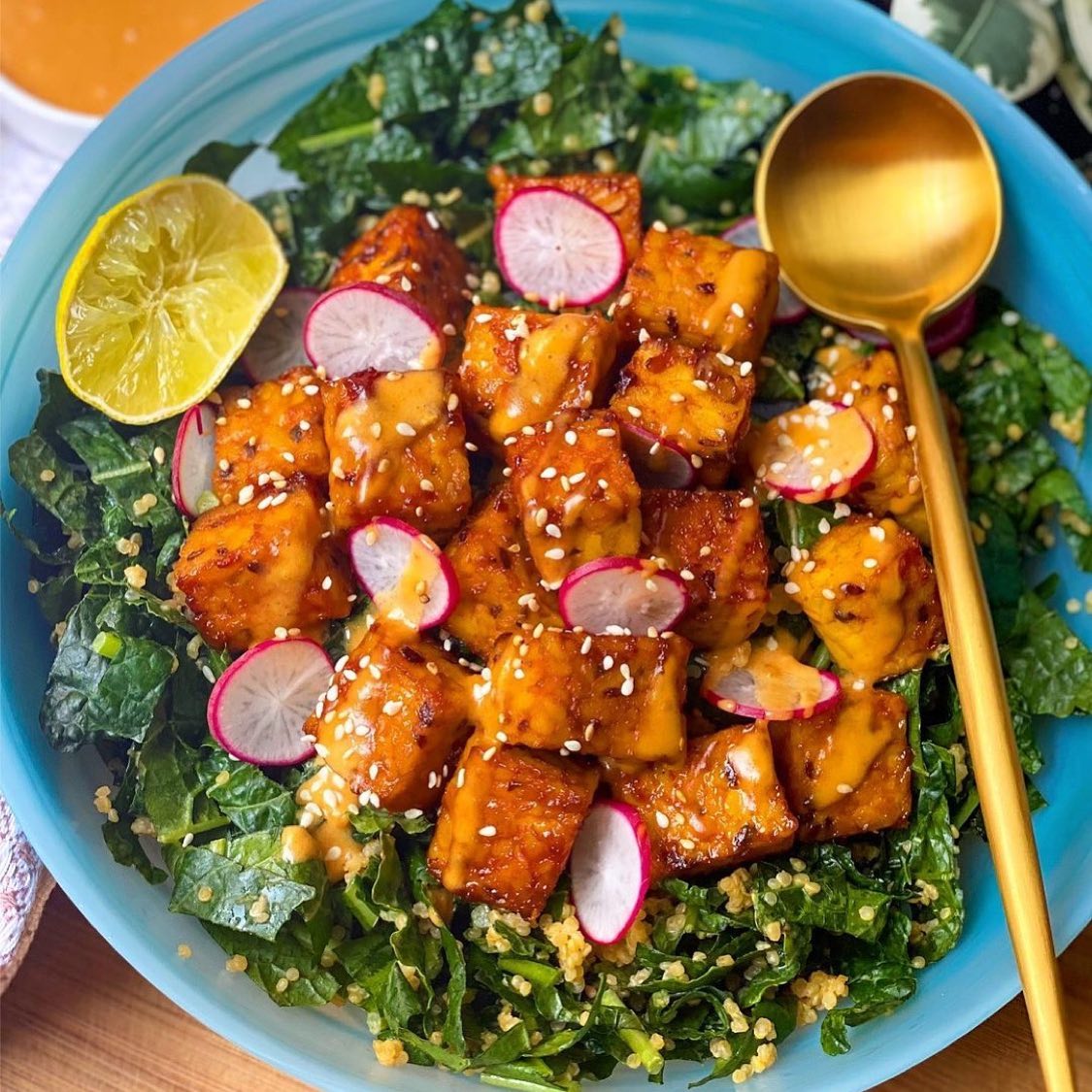 Peanut Kale Crunch Salad