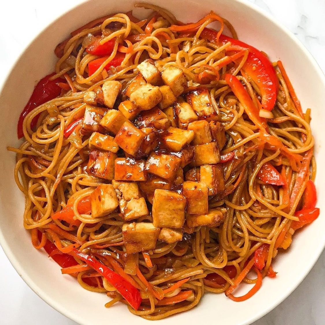 Sweet and Spicy Saucy Noodles