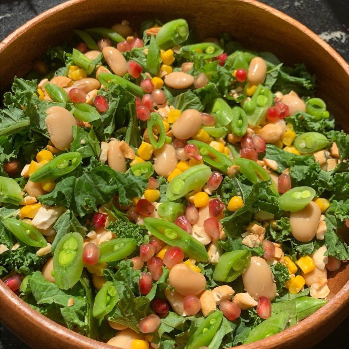 Summer Kale and Bean Salad