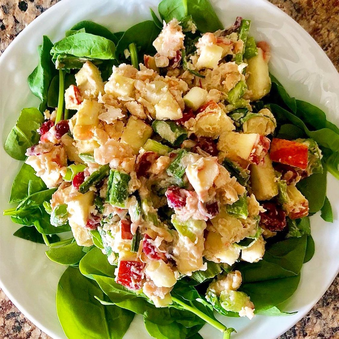 Apple Chickpea Vegan Salad