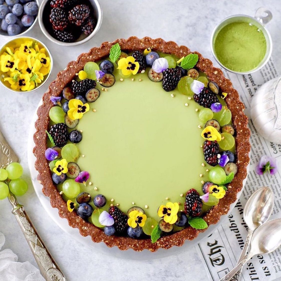 Matcha Magic Spring Tart