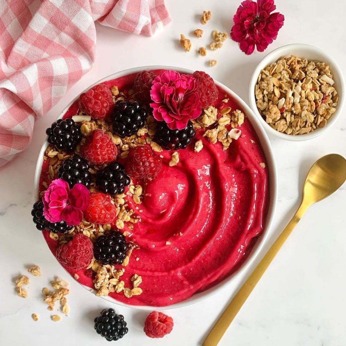 Pink Antioxidant Smoothie Bowl