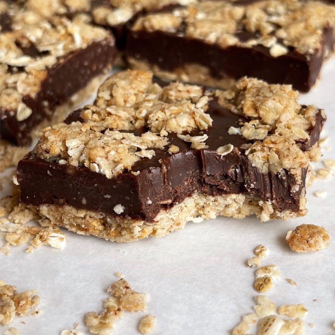 Protein Chocolate Oat Squares
