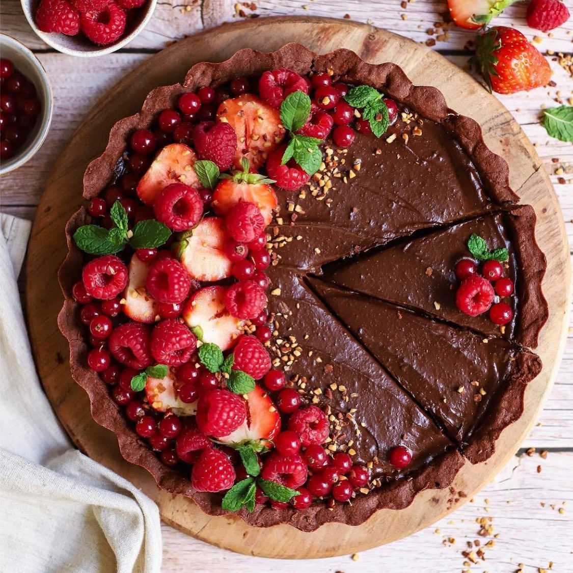 Healthy Gluten-Free Chocolate Tart