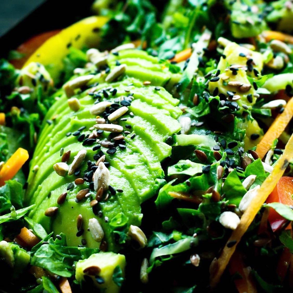 Kale and Avocado Salad with French Dressing