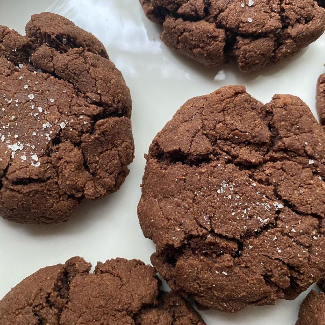 Vegan Salted Brownie Cookies