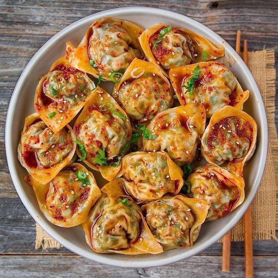Vegan Spicy Steamed Dumplings