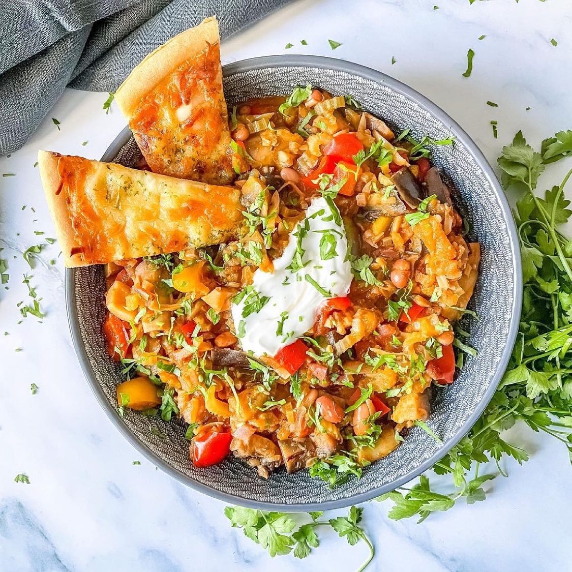 Smoky Vegan Pulled Jackfruit and Beans