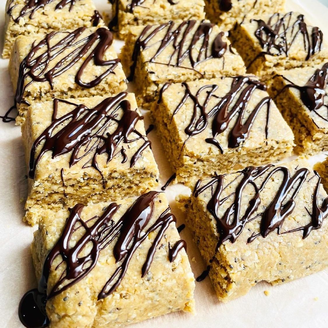 No-Bake Vanilla Peanut Protein Squares